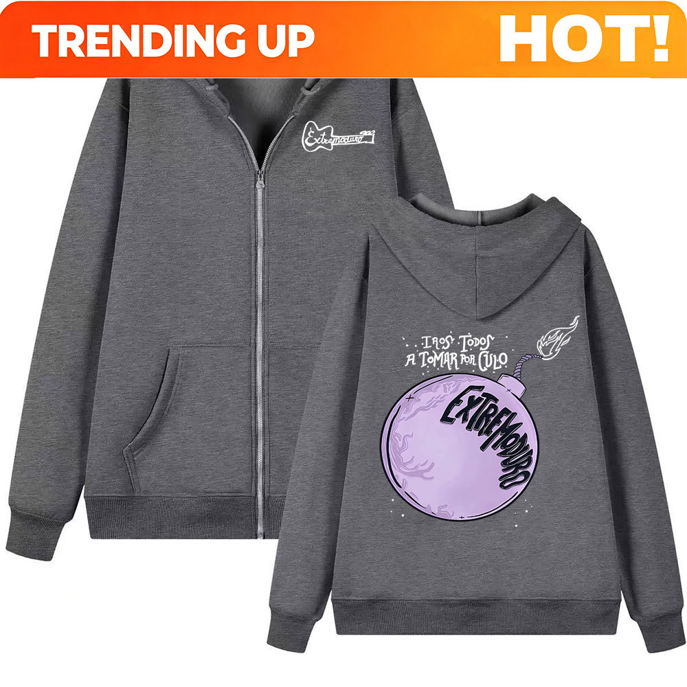 Mens Fashion Zip Up Hoodies - 밴드 Extremoduro 앨범 2026 투어 지퍼