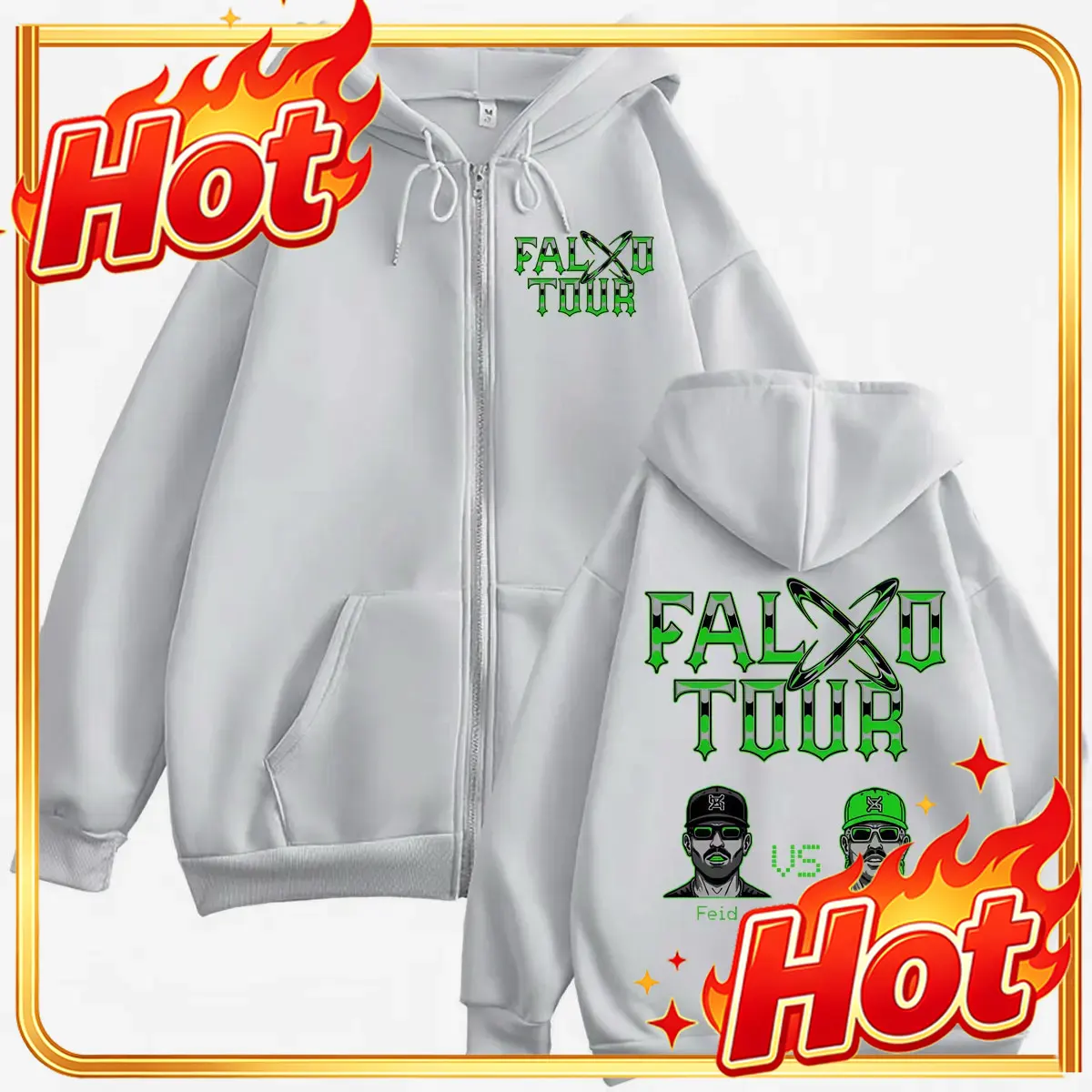 Mens Fashion Zip Up Hoodies - 페이드 vs 페르소 팔소 투어 2026,