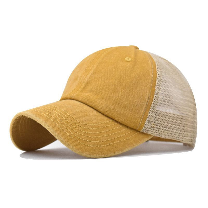 맞춤형 로고가 새겨진 워싱 처리된 부드러운 소재의 메시 - Men'S Fashion With Hat 리뷰 및 가격