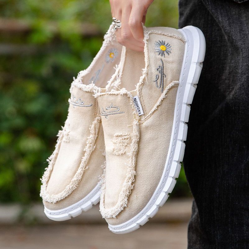 남성용 통기성 프린트 캔버스 신발, 가벼운 스포츠 신발 - Mens Fashion Trainers 리뷰 및 가격