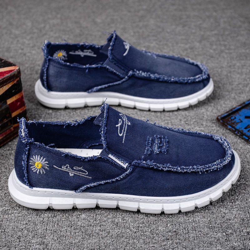 남성용 통기성 프린트 캔버스 신발, 가벼운 스포츠 신발 - Mens Fashion Trainers 리뷰 및 가격