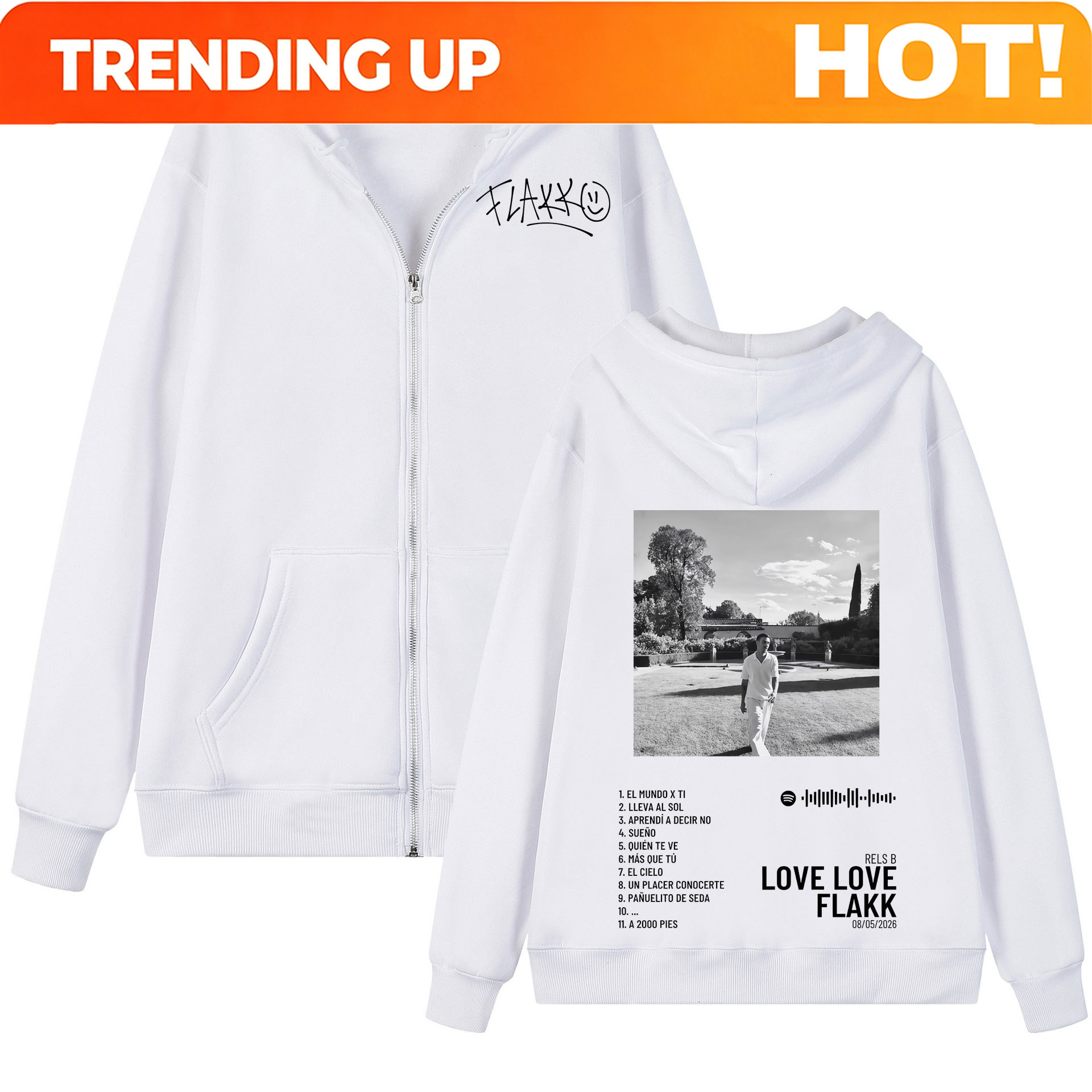 래퍼 렐스 브 러브 러브 플랙 그래픽 지퍼 후디 힙합  - Mens Fashion Zip Up Hoodies 리뷰 및 가격