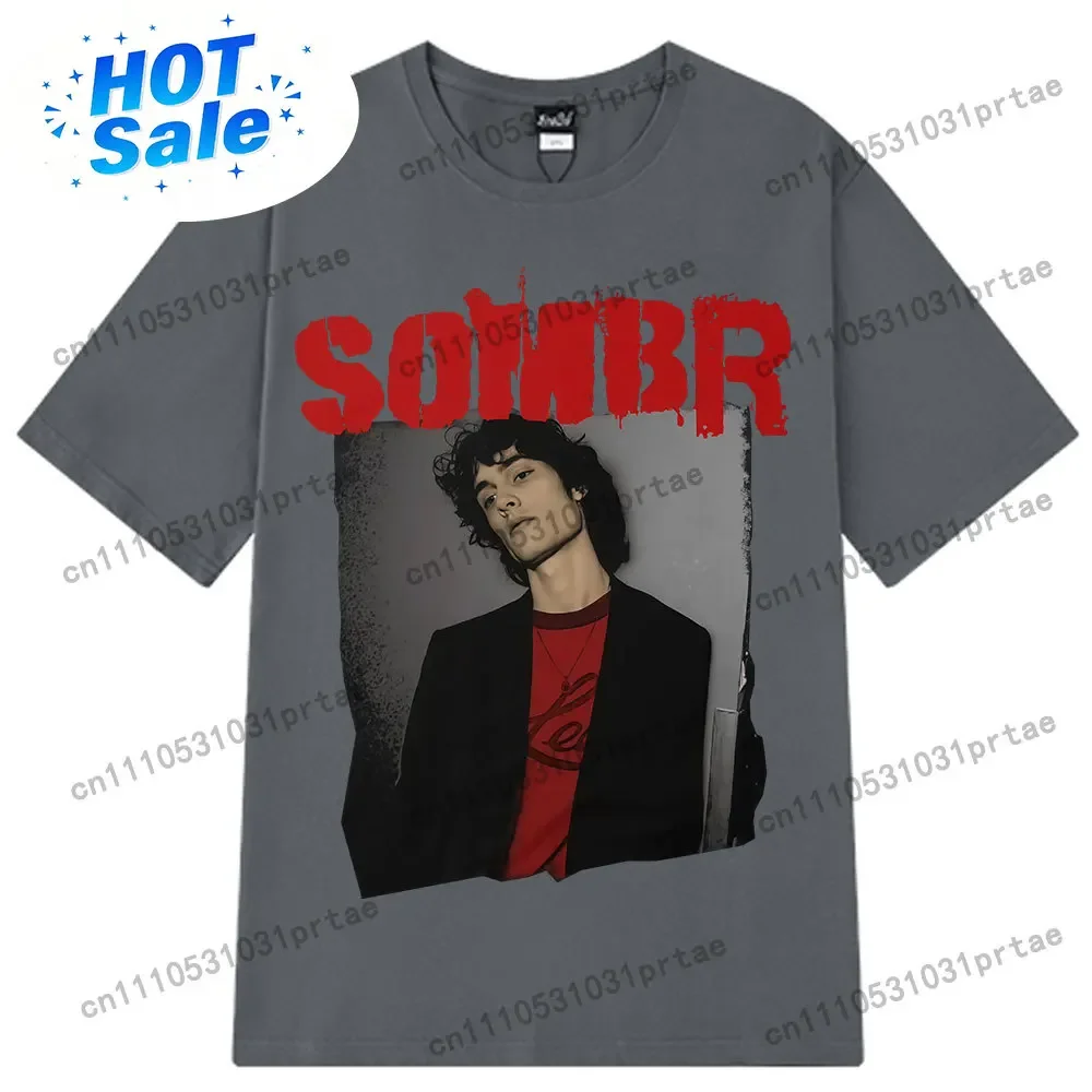 Singer SOMBR 클래식 포스터 프린트 패션 빈티 - Poster Men Fashion 리뷰 및 가격