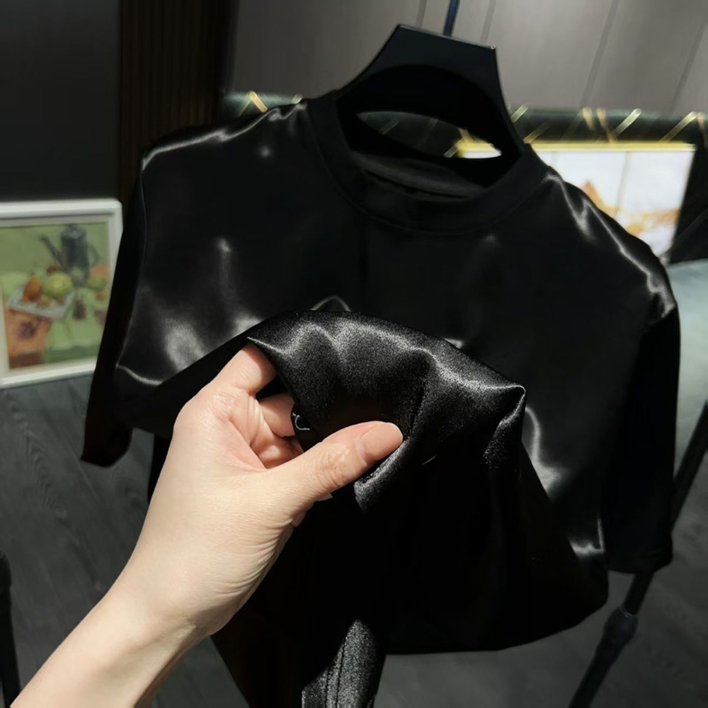 남성용 아세테이트 섬유 새틴 광택 티셔츠 팬츠 투피스  - Mens Fashion Clothes 리뷰 및 가격