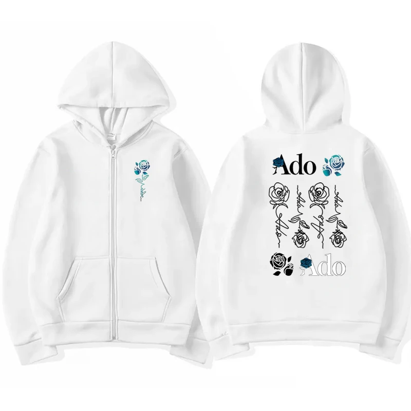 2026 Ado 그래픽 프린트 지퍼 후드티 가을 겨울  - Mens Fashion Zip Up Hoodies 리뷰 및 가격