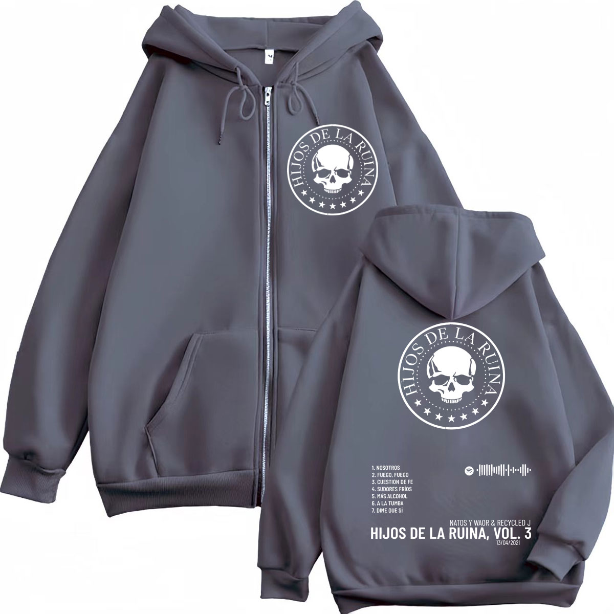 랩 듀오 나토스와와오르 히호스 데 라 루이나 앨범 지퍼 - Mens Fashion Zip Up Hoodies 리뷰 및 가격