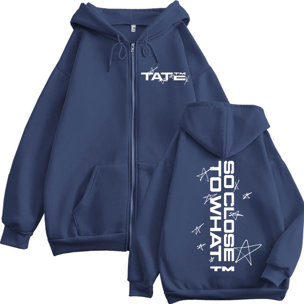 Tate McRae So Close To What 프린 - Mens Fashion Zip Up Hoodies 리뷰 및 가격