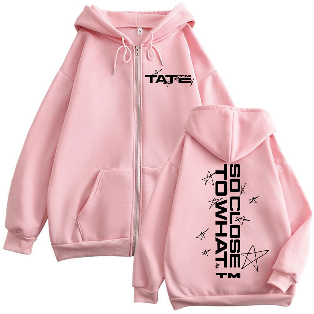 Tate McRae So Close To What 프린 - Mens Fashion Zip Up Hoodies 리뷰 및 가격