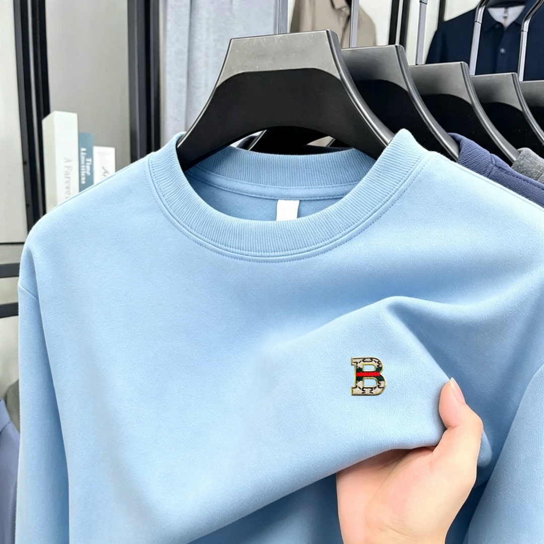 부드러운 면 소재의 고급 브랜드 남성용 긴팔 라운드넥  - Men'S Fashion T Shirts 리뷰 및 가격