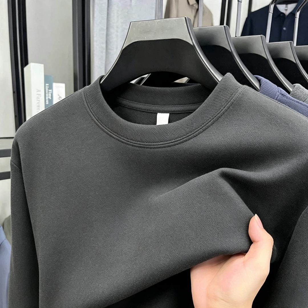 부드러운 면 소재의 고급 브랜드 남성용 긴팔 라운드넥  - Men'S Fashion T Shirts 리뷰 및 가격