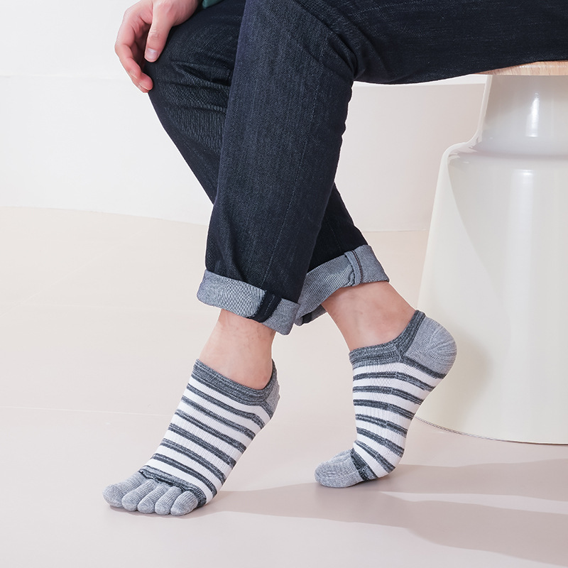 여름용 남성용 발가락 양말 5켤레 세트, 빗질한 면 소 - Socks Ankle Men 리뷰 및 가격