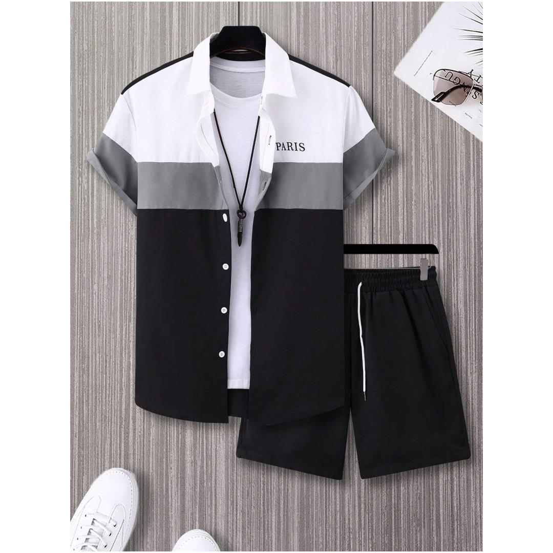남성 패션 정장 블루 앤 화이트 패치워크 컬러 싱글 브 - Men'S Fashion Videos 리뷰 및 가격