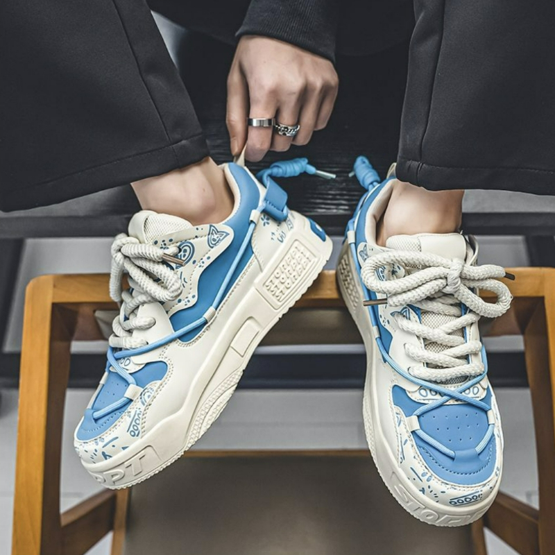 패션 스케이트 신발 남성 운동화 남성 통기성 운동화 야 - Mens Fashion Trainers 리뷰 및 가격