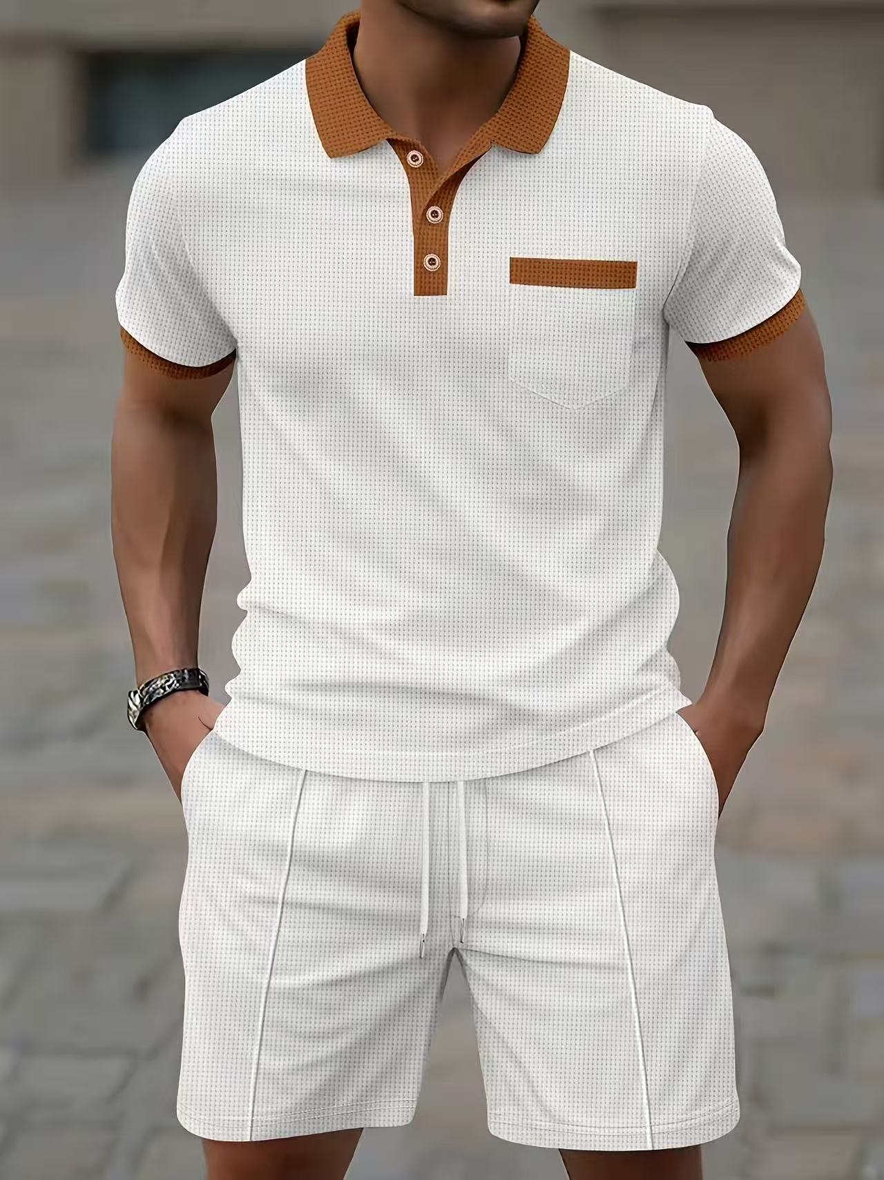 베스트셀러 남성 여름 반팔 셔츠 티셔츠 폴로 반바지 세 - Mens Fashion Clothes 리뷰 및 가격