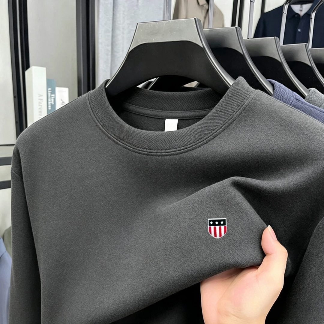 부드러운 면 소재의 고급 브랜드 남성용 긴팔 라운드넥  - Men'S Fashion T Shirts 리뷰 및 가격